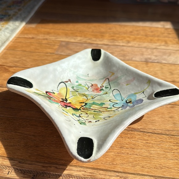 Signed pottery ashtray Italy W.C Italy 60/168 - Picture 5 of 16